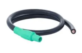 2 AWG Cam PIGTAIL Female to Blunt -  05' - GREEN  - X05-2CAM-GN-F