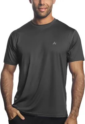 Arctic Cool Men??s Crew Neck Instant Cooling Moisture Wicking Performance UPF 50  Short Sleeve Workout Shirt