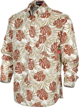 BOCOMAL FR Shirts Printed Paisley/Hawaii Lightweight Pearl Snaps Button Down Flame Resistant NFPA2112 CAT2 Work Shirt