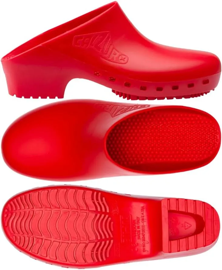 CALZURO Classic Work Clogs Without Holes - Unisex Nursing Clogs - Non Slip Shoes - Autoclavable Rubber Kitchen Shoes for Women and Men -