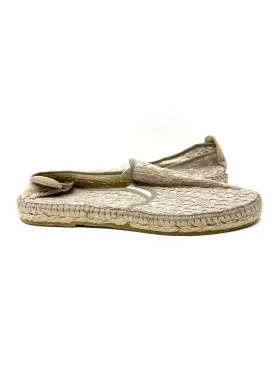 Free People Women's Cream/Light Pink Slip on Lace Size 41/10 Flats