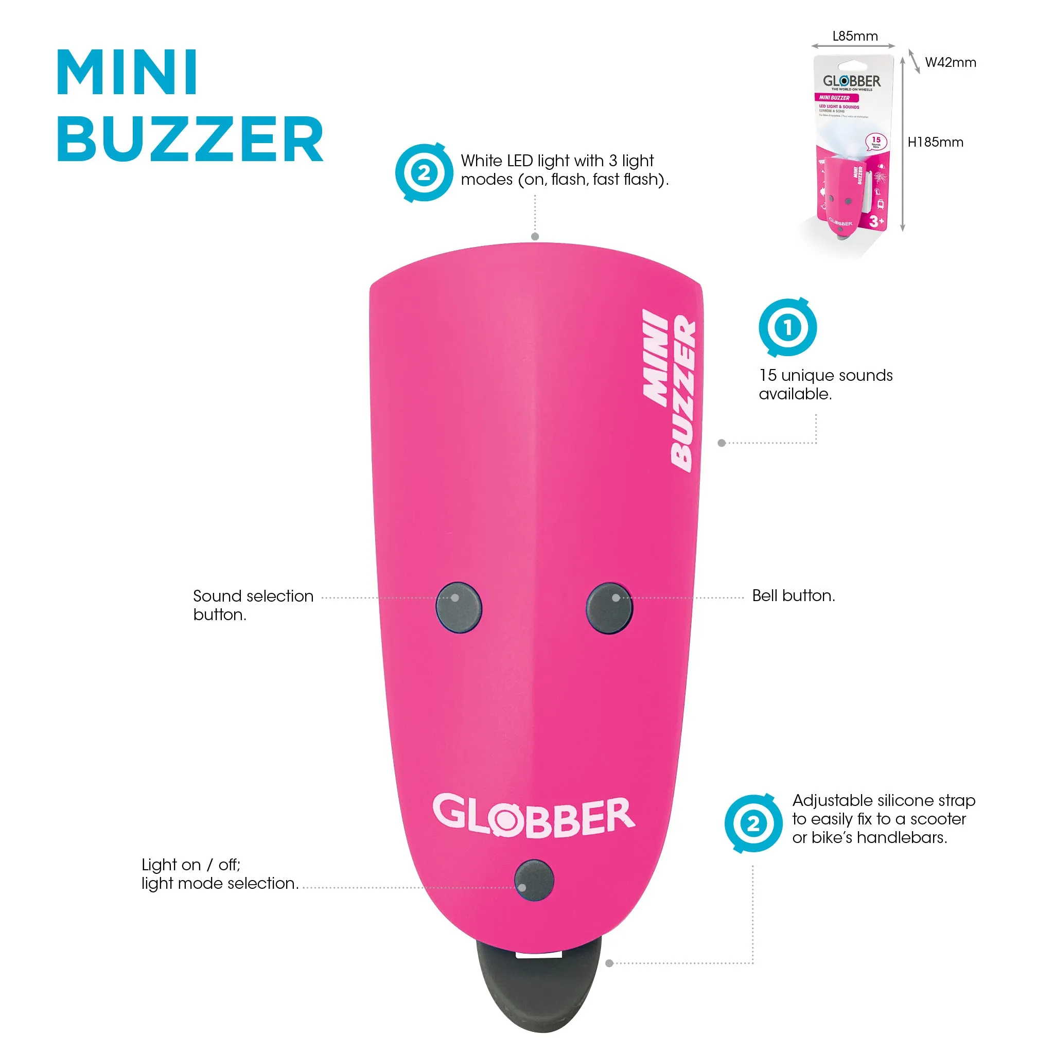 Globber Mini Buzzer - Lime Green
