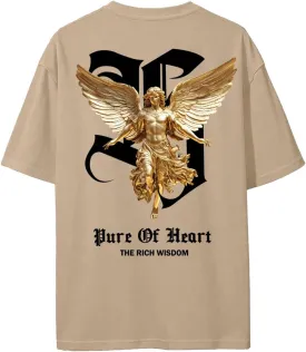 GORGLITTER Men's Novelty Casual Letter Graphic Crewneck T-Shirt Half Sleeve Oversized Tee Top