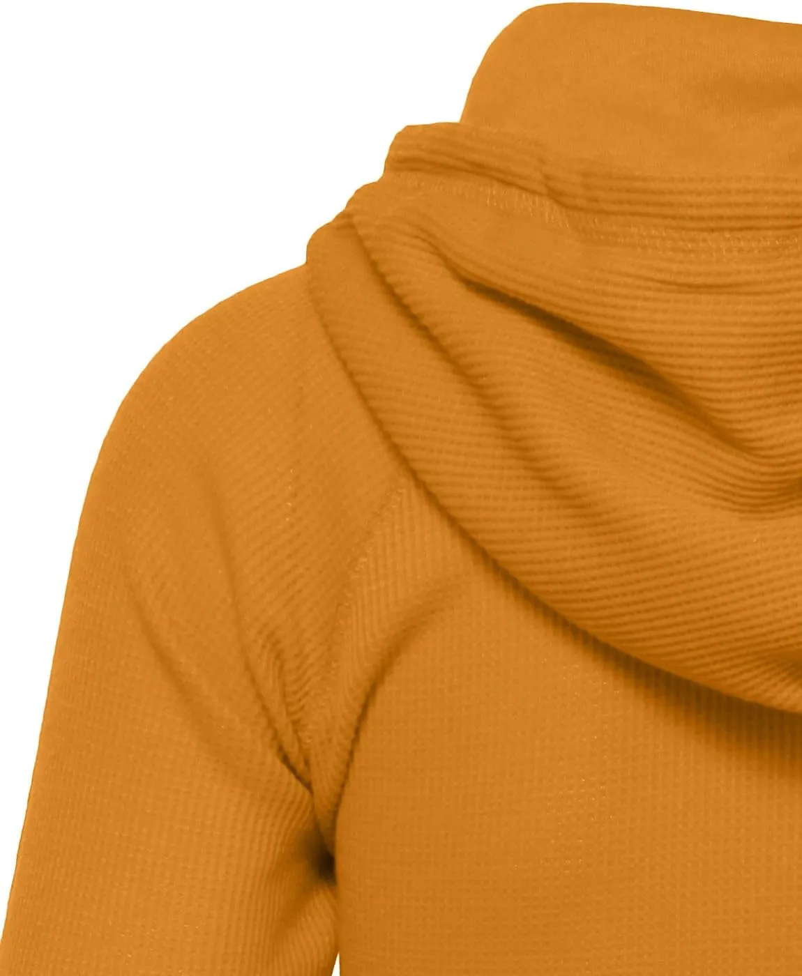 NE PEOPLE Women Basic Casual Comfy Lightweight Thermal Waffle Hoodie