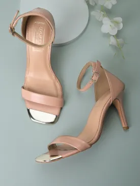 Nude PU Strappy Stiletto Sandals (TP10178-NUD)