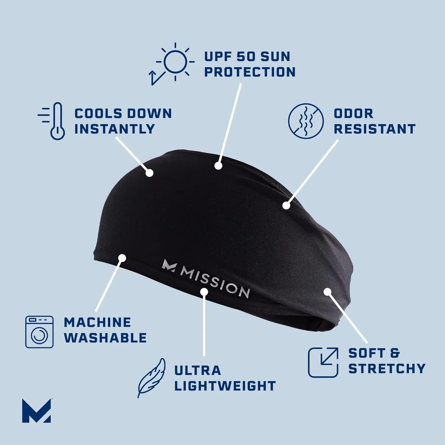 Tapered Cooling Headband